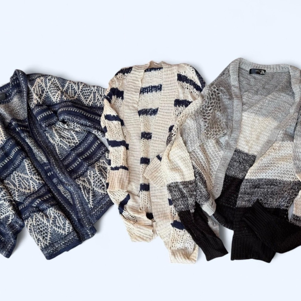 3 pair of cardigans